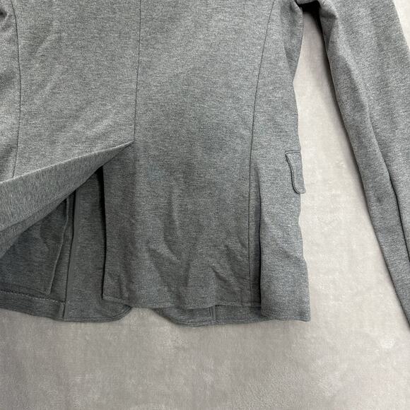 Everlane Women's Blazer XS Gray Organic Cotton Knit Stretch Slim Fit Career - Picture 7 of 14